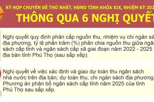 Kỳ họp Chuyên đề thứ Nhất, HĐND tỉnh khóa XIX, nhiệm kỳ 2021-2026: Thông qua 6 Nghị quyết