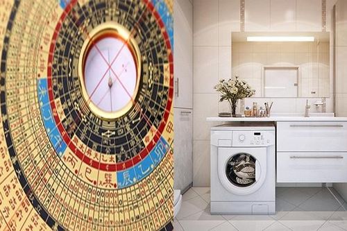 Đây là vị trí đặt máy giặt vừa thuận tiện vừa hợp phong thủy để tránh vận xui, không thất thoát tài lộc