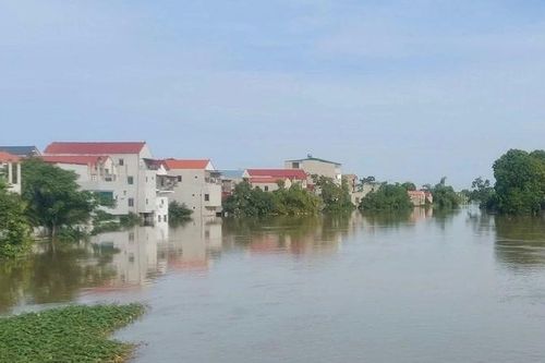 Lũ sông Bùi đang lên