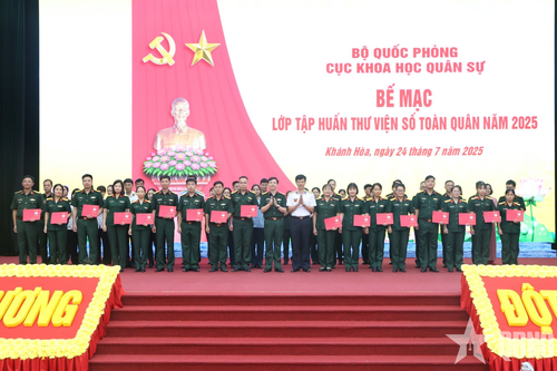 Bế mạc tập huấn thư viện số toàn quân năm 2025