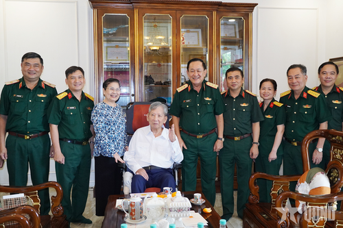 Thượng tướng Võ Minh Lương thăm, tri ân các đồng chí nguyên lãnh đạo Bộ Quốc phòng