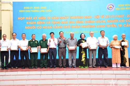 Bệnh viện Đa khoa Hòa Hảo-Medic Cần Thơ khám bệnh tri ân gia đình chính sách