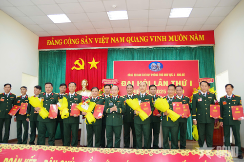 Đảng bộ Ban chỉ huy phòng thủ khu vực 4 - Nhà Bè tổ chức Đại hội lần thứ I