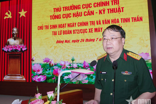 Cục Chính trị (Tổng cục Hậu cần-Kỹ thuật) chủ trì sinh hoạt, đối thoại dân chủ tại Lữ đoàn 972