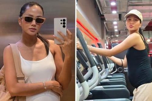 Cách Hoa hậu H'Hen Niê tập gym ở những tháng cuối thai kỳ