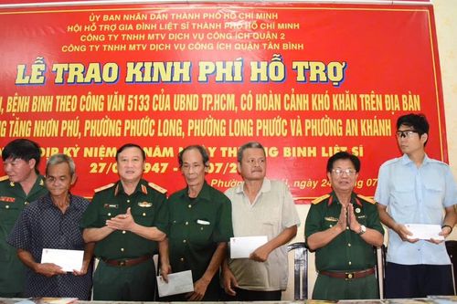 TP Hồ Chí Minh: Chăm lo, hỗ trợ cho các thương binh, bệnh binh