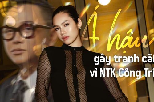 Một Á hậu Việt gây tranh cãi vì NTK Công Trí