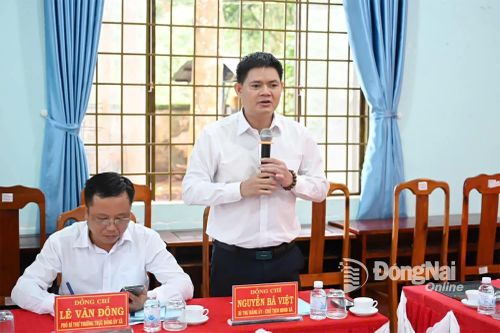 TIẾN TỚI ĐẠI HỘI ĐẢNG BỘ CẤP CƠ SỞ TỈNH ĐỒNG NAI Đoàn công tác của Ủy ban Kiểm tra Tỉnh ủy làm việc tại xã Bình Tân và Long Hà