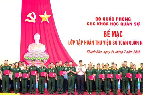 Bế mạc tập huấn thư viện số toàn quân năm 2025