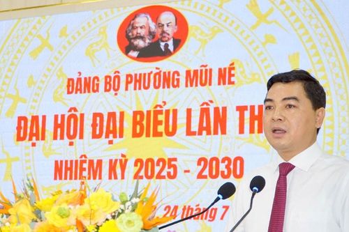 Phát biểu của Ủy viên dự khuyết Ban Chấp hành Trung ương Đảng, Phó Bí thư Thường trực Tỉnh ủy Lâm Đồng Nguyễn Hoài Anh tại Đại hội đại biểu Đảng bộ phường Mũi Né lần thứ I, nhiệm kỳ 2025 - 2030