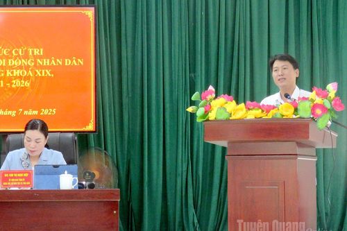 Tổ đại biểu số 15 HĐND tỉnh tiếp xúc cử tri tại xã Tiên Nguyên
