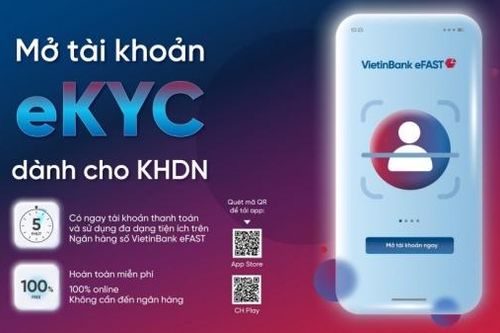 Mở tài khoản doanh nghiệp online với VietinBank eFAST