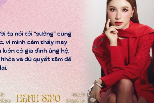 Ca sĩ Hạnh Sino: 'May mắn nào cũng đi kèm với nỗ lực, không ai tự dưng mà 'sướng' cả đâu'