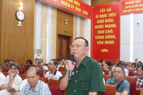 Cử tri kiến nghị sớm giải quyết các vấn đề về môi trường, hạ tầng đô thị