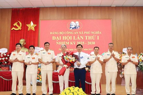 Đại hội Đảng bộ Công an xã Phú Nghĩa lần thứ nhất, nhiệm kỳ 2025 – 2030: Đánh dấu bước phát triển mới
