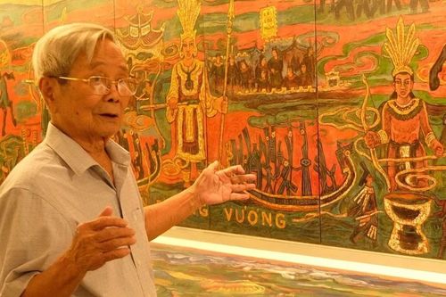 Tận thấy bộ tranh sơn mài 'Ngàn năm sử Việt' dài hơn 400m tại TPHCM