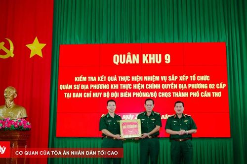 Bộ Tư lệnh Quân khu 9 kiểm tra tại Ban chỉ huy BĐBP TP Cần Thơ