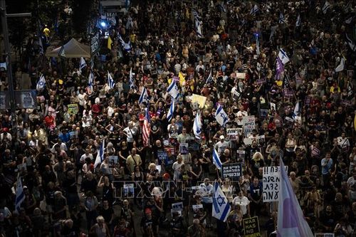 Hàng nghìn người biểu tình tại Tel Aviv giữa lúc đàm phán với Hamas bế tắc