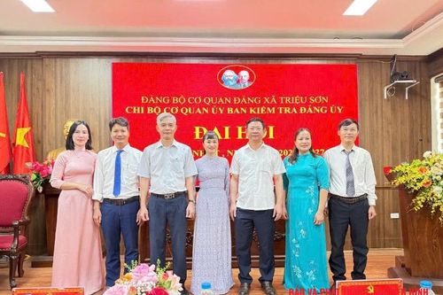 Đảng bộ xã Triệu Sơn hoàn thành Đại hội Đảng bộ, chi bộ cơ sở