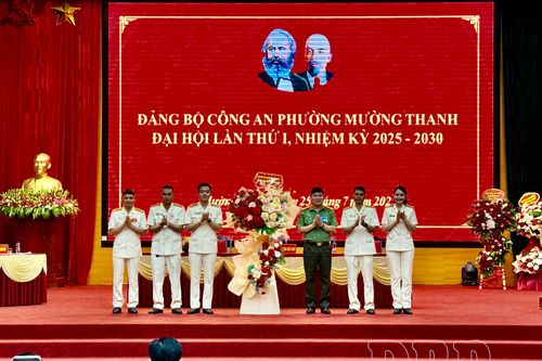 Đại hội lần thứ I Đảng bộ Công an phường Mường Thanh