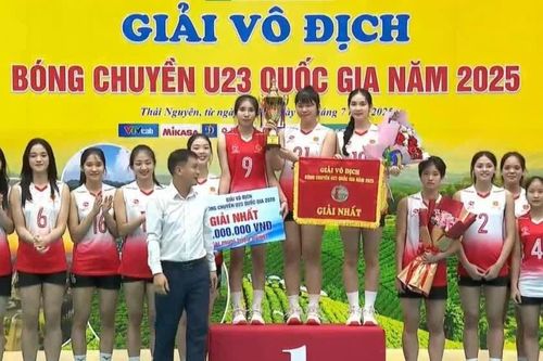 Nam Thể Công Tân Cảng, nữ Binh chủng Thông tin - Binh đoàn 19 đăng quang Giải bóng chuyền U.23 quốc gia 2025