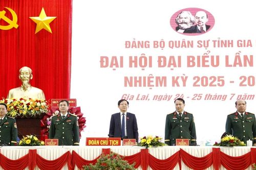 Khai mạc Đại hội đại biểu Đảng bộ Quân sự tỉnh Gia Lai lần thứ I nhiệm kỳ 2025 - 2030