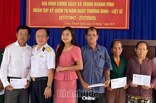 Học viện Hải Quân tổ chức nhiều hoạt động tại xã Trung Khánh Vĩnh