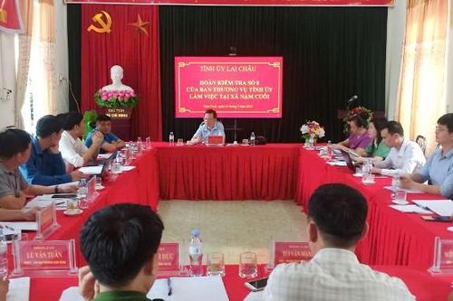 Kiểm tra, nắm tình hình công tác tổ chức và hoạt động theo mô hình chính quyền địa phương 2 cấp tại xã Nậm Cuổi