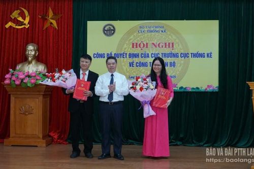 Công bố Quyết định của Cục trưởng Cục Thống kê về bổ nhiệm lãnh đạo Thống kê
