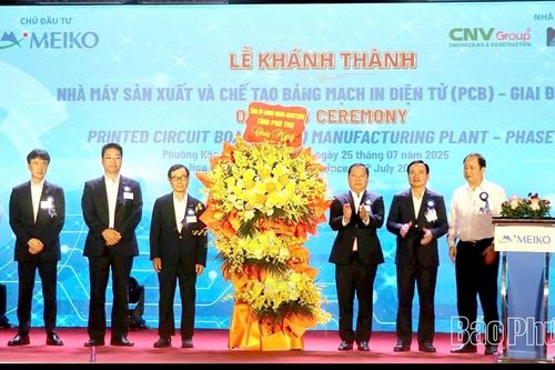 Khánh thành nhà máy sản xuất bảng mạch in điện tử MeiKo Hòa Bình