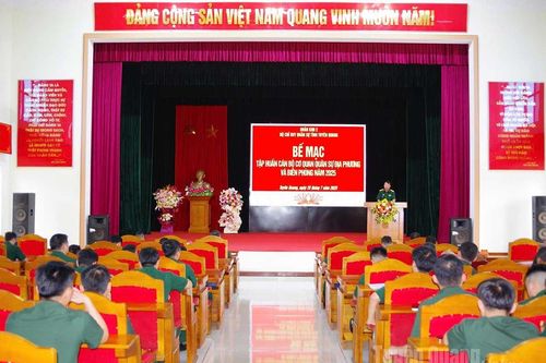 Bế mạc lớp tập huấn cơ quan Quân sự địa phương và Biên phòng năm 2025