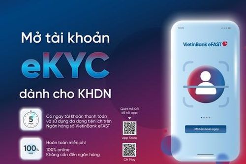 Mở tài khoản doanh nghiệp online với VietinBank eFAST