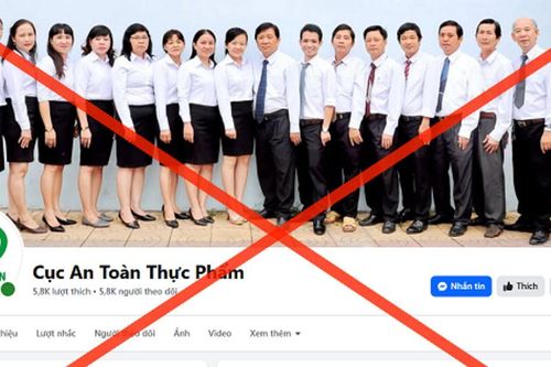 Cảnh báo: Mạo danh Cục An toàn thực phẩm (Bộ Y tế) trên facebook