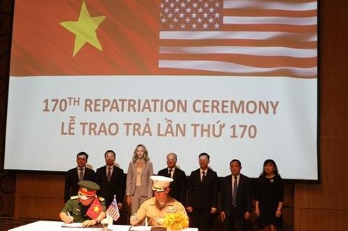 Lễ trao trả hài cốt quân nhân Hoa Kỳ lần thứ 170