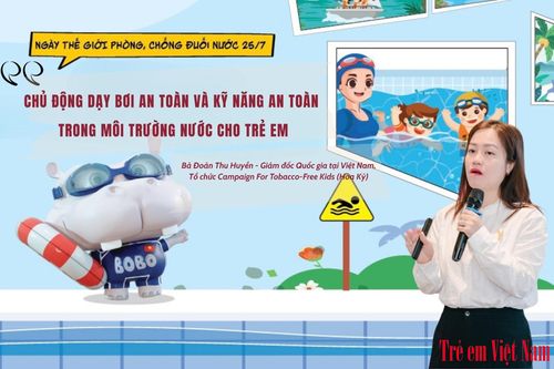 'Chủ động dạy bơi an toàn và kỹ năng an toàn trong môi trường nước cho trẻ em'