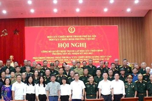 Phường Yên Sở phát động phong trào thi đua 'Cựu chiến binh gương mẫu'