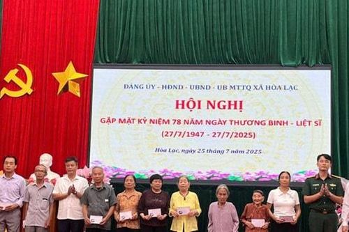 Xã Hòa Lạc tri ân các Anh hùng liệt sĩ, thương binh, bệnh binh, người có công với cách mạng