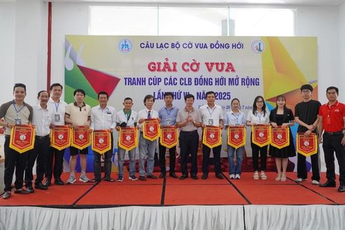 400 kỳ thủ cùng tranh tài tại Giải Cờ vua tranh cúp các CLB Đồng Hới mở rộng lần thứ 6