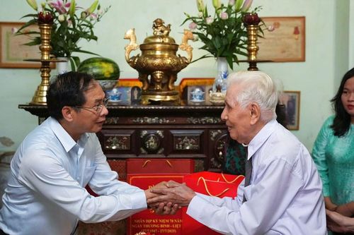 Phó Thủ tướng Bùi Thanh Sơn dâng hương tưởng niệm Đại tướng Lê Đức Anh