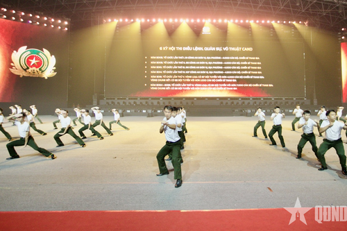 Khai mạc Đại hội khỏe 'Vì an ninh Tổ quốc' và Hội thi điều lệnh, quân sự, võ thuật công an nhân dân