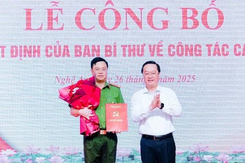 Giám đốc Công an tỉnh Nghệ An nhận thêm nhiệm vụ