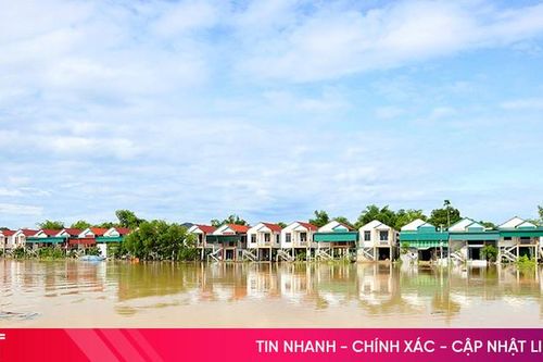 Nhà tránh lũ thôn Tiền Phong phát huy hiệu quả khi nước sông La dâng cao