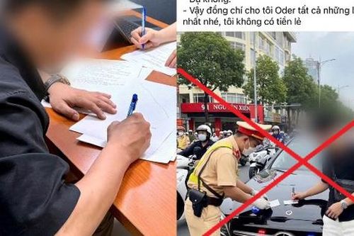 Xử phạt thanh niên dùng AI chế ảnh CSGT lập biên bản xe sang mang biển 'tập nái'
