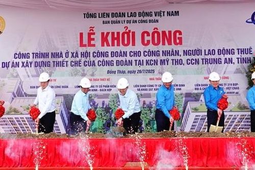 Đồng Tháp khởi công hai dự án quan trọng về giao thông và nhà ở xã hội