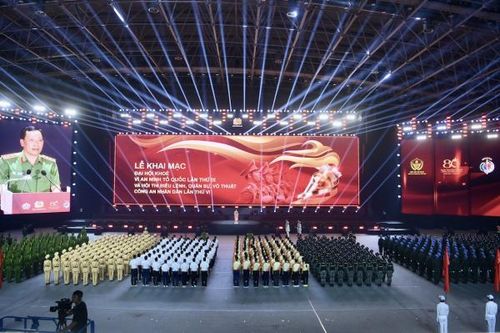 Khai mạc Đại hội khỏe 'Vì an ninh Tổ quốc' và Hội thi điều lệnh, quân sự, võ thuật CAND lần thứ VI