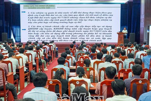 Hơn 270 cán bộ, công chức được cập nhật kiến thức lĩnh vực đất đai