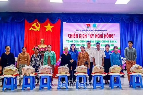 'Kỳ nghỉ hồng' lan tỏa yêu thương đến người dân xã Vĩnh Phước