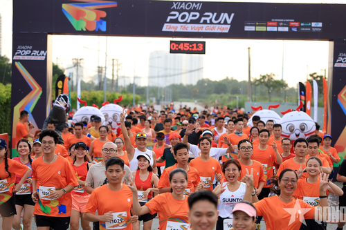 Hơn 1.600 vận động viên tham gia giải chạy Xiaomi POP Run 2025
