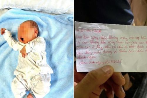 Cấp cứu trẻ sơ sinh 3 ngày tuổi bị bỏ rơi cùng mẩu giấy nguệch ngoạc