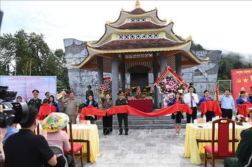 Lai Châu: Khánh thành Nhà bia tưởng niệm các anh hùng, liệt sĩ khu vực Dào San